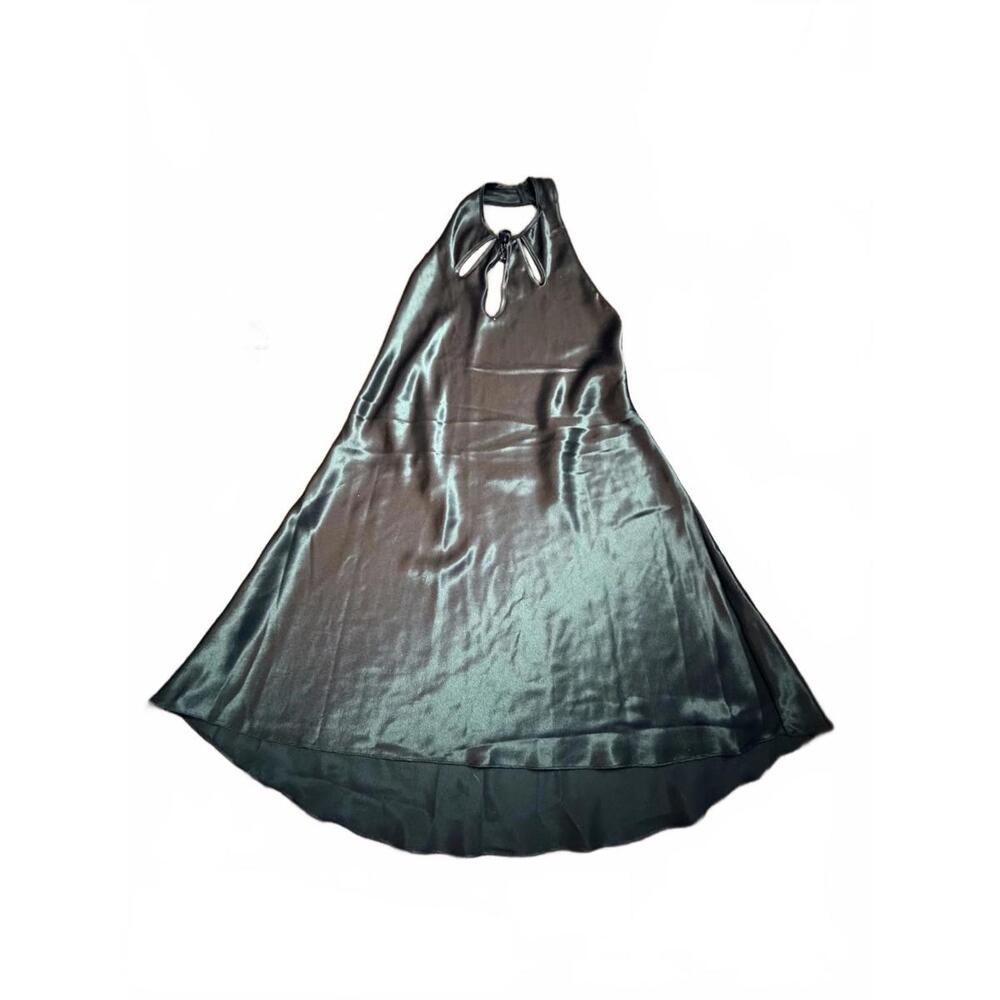 Vintage Frederick's of Hollywood Satin Halter Dress Large